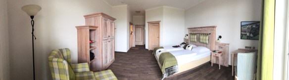 Panorama durch unser Hotelzimmer im Landhaus am Sonnenhof Aspach