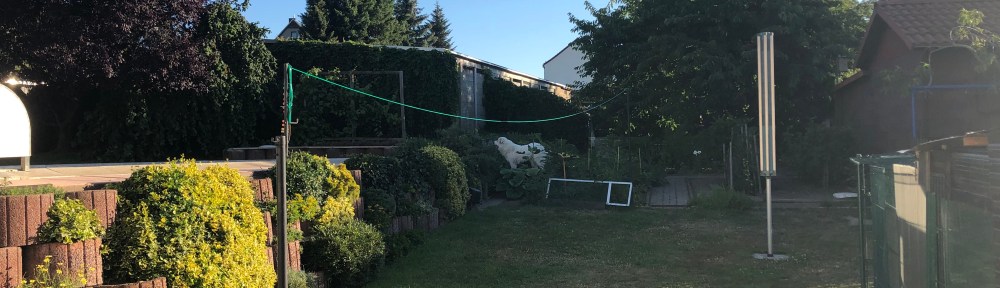 Die Bella in ihrem Garten