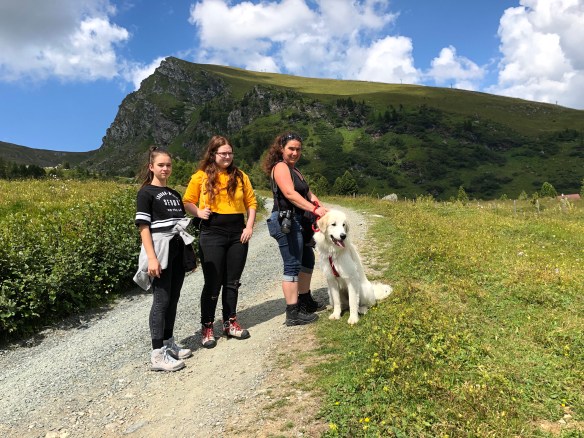 Wir vier Mädchen am Falkert