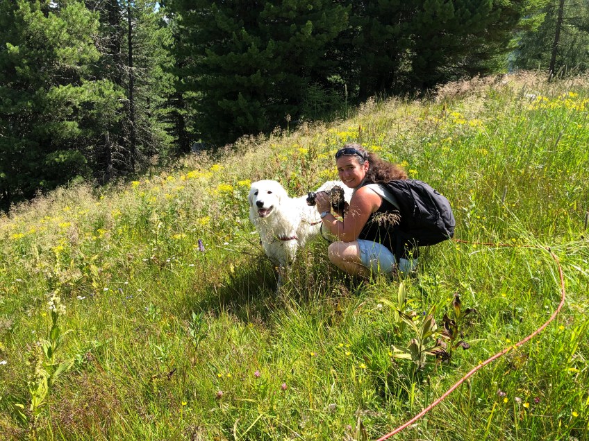 Die Bella mit ihrer großen Menschin