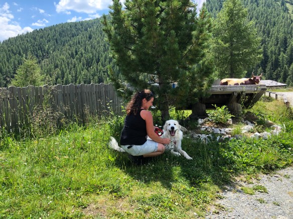 Die Bella mit ihrer großen Menschin