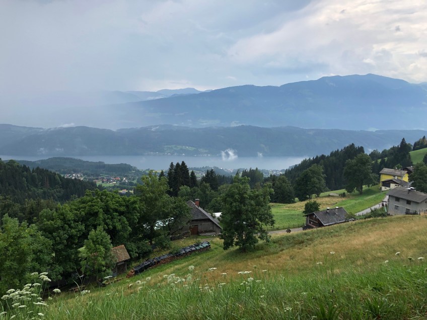 Blick von der Millstätter Alpenstraße zum Millstätter See
