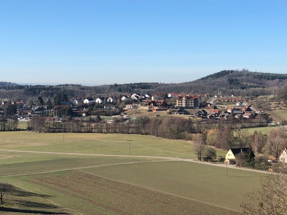 Blick über die Hotelanlage „Sonnenhof“