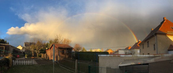 Die Sonne hat für die Bella zwei Regenbogen gemacht!