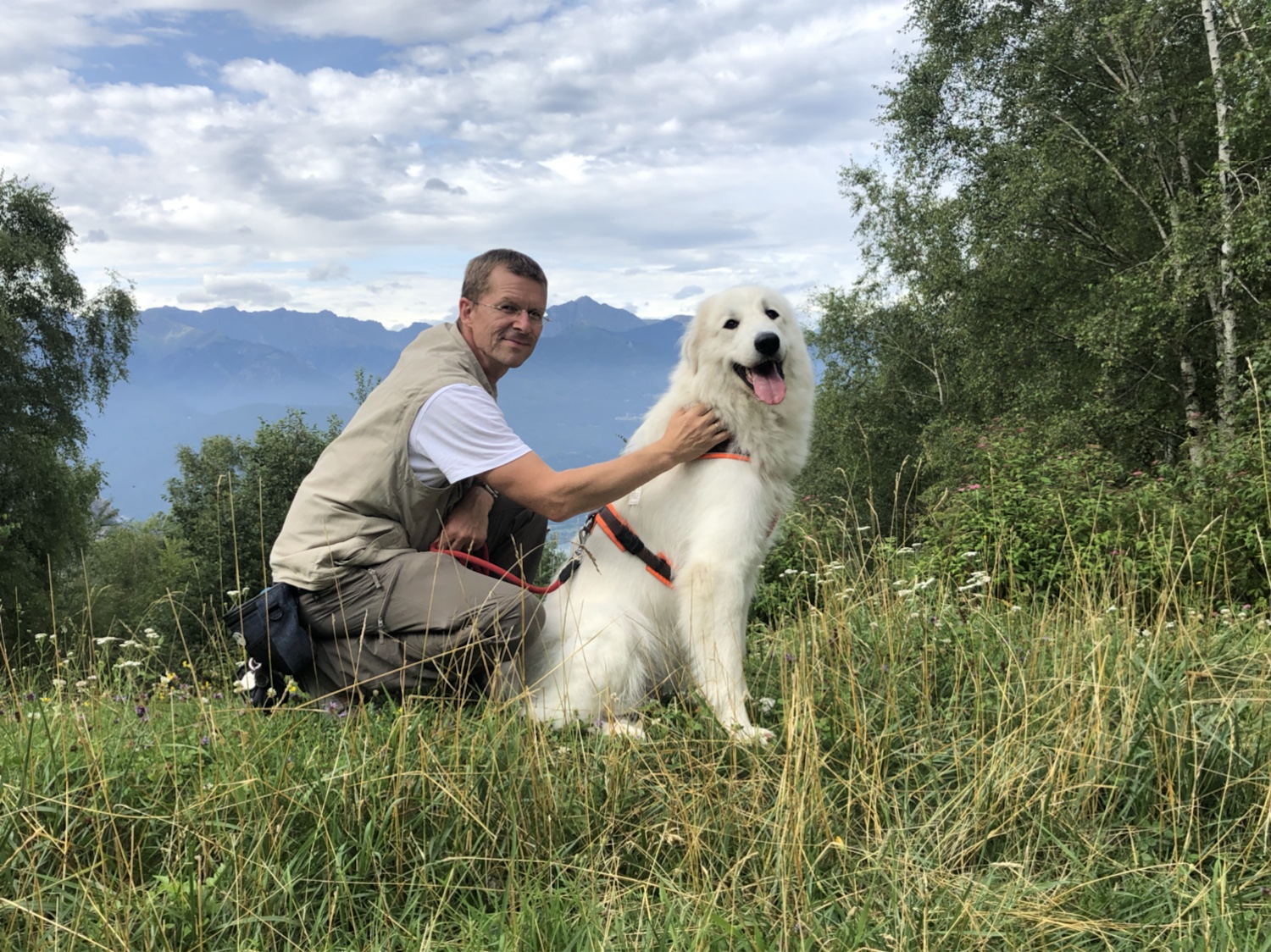 Mein großer Mensch mit seiner allerliebsten Bella 🥰