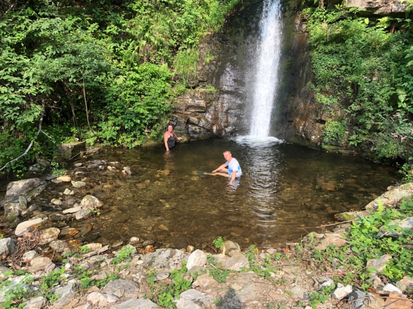 Unser kleiner See am Wasserfall