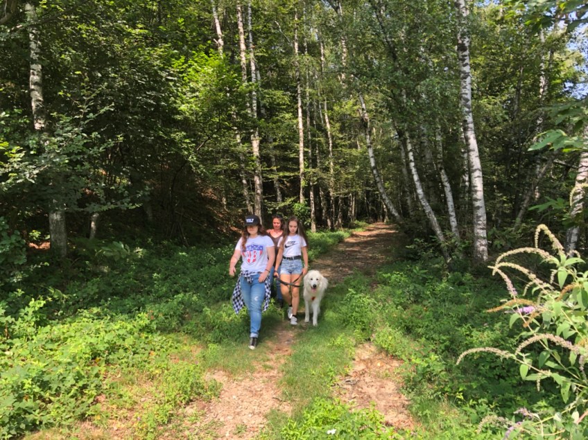 Wir wandern zum geschlossenen Ristorante