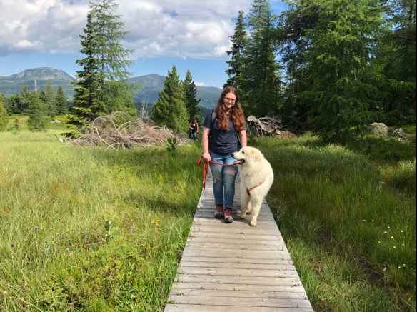 Mit meiner großen Menschenschwester im Moor